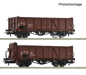 Roco 6600123 - H0 - 2-tlg. Set Offene Güterwagen Villach, ÖBB, Ep. IV